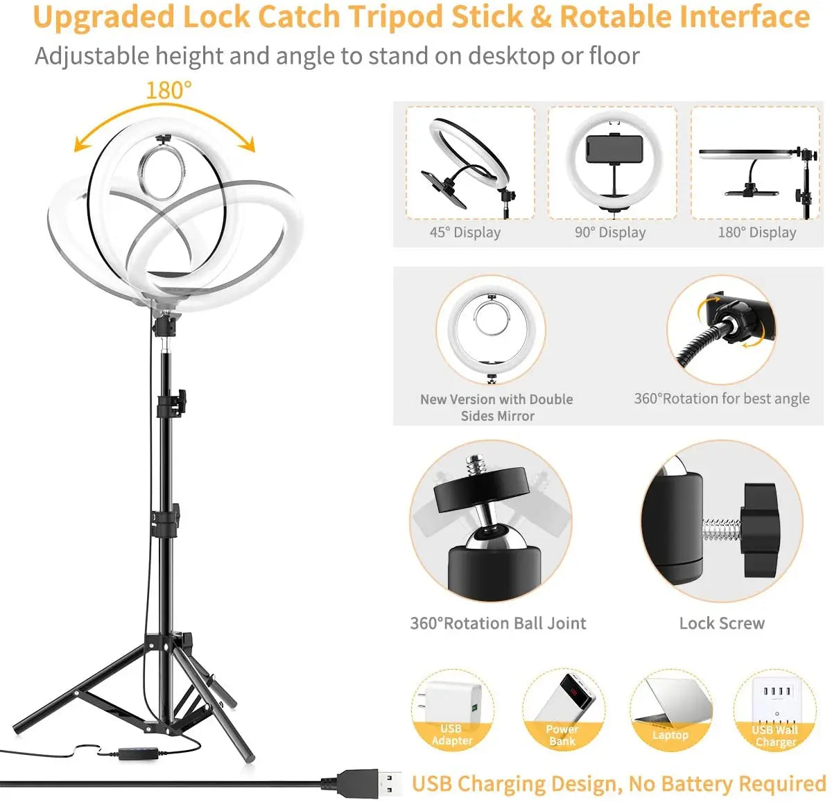 LED Selfie Ring Light — Studio Lighting for Self-Tapes